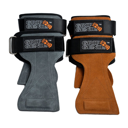 Genie Premium Leather Lifting Straps
