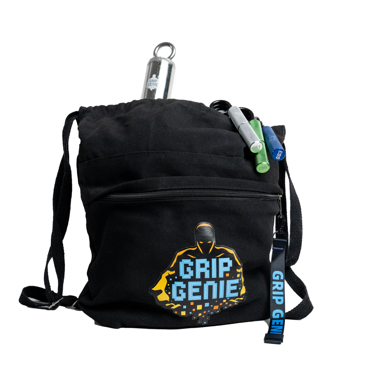 Logo Canvas String Bag